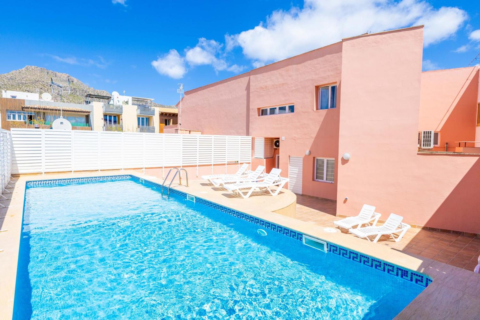 Nice Apartment With Wifi And Pool Port de Pollença Extérieur photo